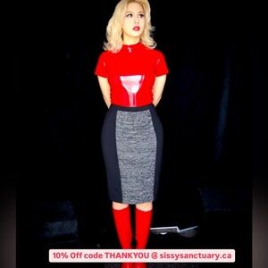 Gorgeous Grey and Black Calvin klein size 8 skirt Great condition